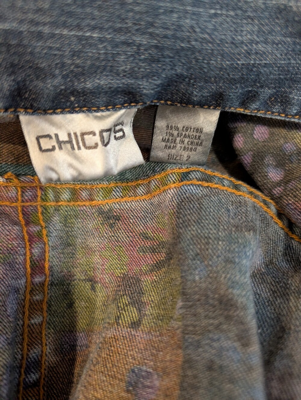 Chico's Denim Jacket - Picture 5 of 6